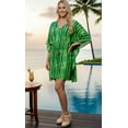 thumbnail image 4 of HAPPY BAY Women's Beachwear Swimsuit Coverups for Women Summer Swim Beach Cover ups for Swimwear Women Plus Size Bathing Suit Cover-up Dress 3X-4X Shamrock Green_AC958, 4 of 5
