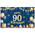 thumbnail image 2 of Decorative Design Happy Birthday Banner Colorful Theme Party Backdrop Celebration Banner for Birthday Party Event Decoration Holiday Celebration, 2 of 4