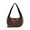 Coffee, variant on Deerskin Velvet Studded Shoulder Bag Rivet Frosted Underarm Bag Y2K Fashion Hobo Bag for Shopping Travel Work