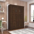 thumbnail image 2 of Pemberly Row 59" Contemporary Wood/Metal Full Wall Bed in Chocolate, 2 of 10