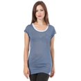 thumbnail image 1 of SUPERDRY Orange SEWN Basics Tee Shirt POCKET TOP Logo Patch MODAL Morris Blue M, 1 of 1