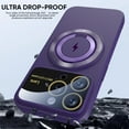 thumbnail image 6 of Mantto for iPhone 15 Pro Max Magnetic Case with Big Window Glass Full Camera Lens Protector, Compatible with Magsafe, Drop Protection Ring Kickstand Anti-Scratch Phone Case for Women Men, Black, 6 of 12
