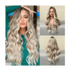 thumbnail image 4 of Peluca Larga Rubia Cabello Natural Ondulado  63 cm, 4 of 5