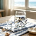thumbnail image 5 of Artisanal Blue Ringed Octopus Glassware, Novelty Drinking Glass, Borosilicate Tumbler, Coastal Home Bar Accessories, Unique Ocean Lover Gift, 5 of 7