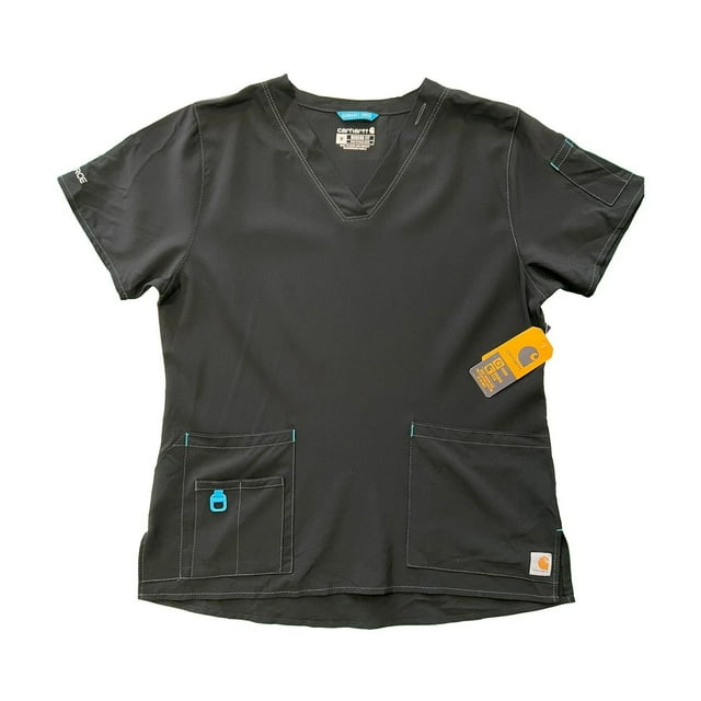 Carhartt Haut Uni à Col en V Robuste Flex pour Femmes avec Poche et Anneau en D (M03)