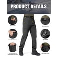 thumbnail image 3 of Pantalones cargo FREE SOLDIER para hombre con forro polar softshell para exteriores, 3 of 8