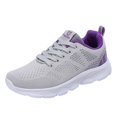 thumbnail image 2 of DLONGLI Women's Breathable Mesh Lace Up Athletic Sneakers, Non Slip Lightweight Walking Shoes, 2 of 6