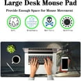 thumbnail image 2 of Big Mouse Pad Keyboard Mat Gaming Mouse Pads Large Mousepad Home Office Decor Non-Slip Rubber Base 35.4 X 15.7 for Game Office, Tropical Beach Palm Tree with Full Moon Starry Night, 2 of 6