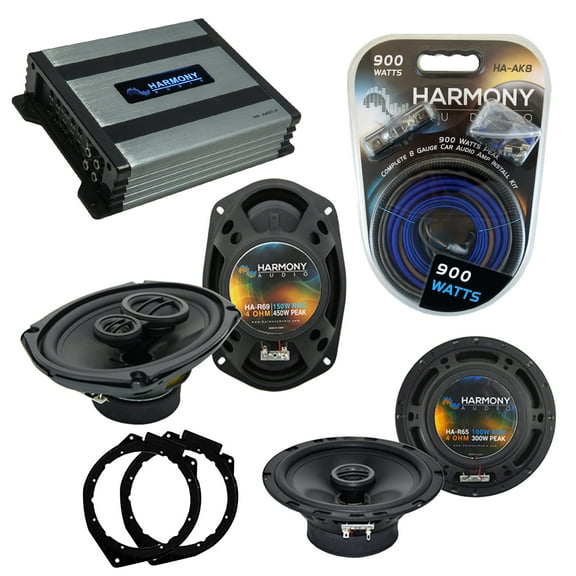 Buick Lucerne 2006-2011 OEM Speaker Upgrade Harmony R65 R69 & HA-A400.4 Amp