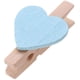 thumbnail image 4 of 50 Uds Mini Clips de madera pinzas para la ropa Clips artesanales con corazones para decoración del Día de San Valentín para fiesta de boda, 4 of 8