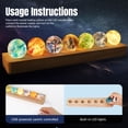 thumbnail image 5 of LOSCHEN 7 Chakra Natural Healing Spheres with LED Wooden Stand 40mm Crystal Quartz Stones for Meditation Energy Balancing Decor, Yoga Zen Home Office Desk Ornament, 5 of 9