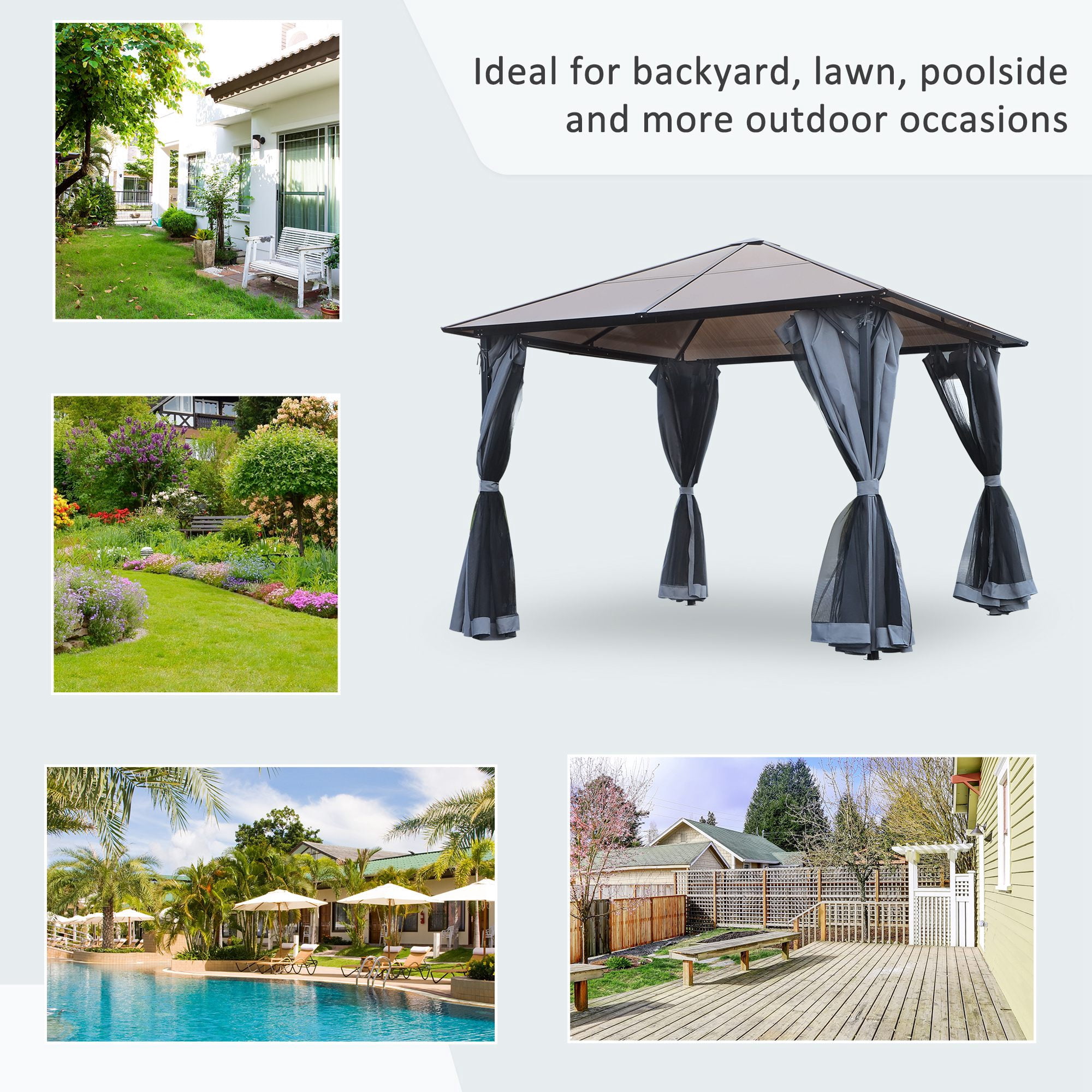 Party Tent Patio Outdoor Shelter 