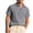 Dark Gray, variant on Men's Top Solid Color Fashionable Casual Loose Waffle Knit Button Round Neck Shirt Khaki M