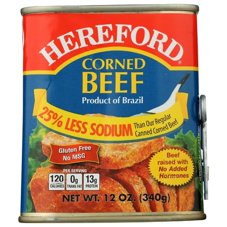 Pack of 12, Hereford Corned Beef, 12 oz
