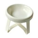 thumbnail image 4 of Comedero elevado para perros con soporte para proteger el cuello y dispensador de agua. Blanco, 4 of 9