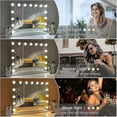 thumbnail image 3 of Hollywood Mirror Usb Makeup With Lights Lighted 10 Bulbs 3 Lighting Modes(only Lights), 3 of 5