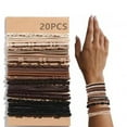 thumbnail image 2 of YIEMEEN Soft Grip Elastic Hair Bands 20Pcs Fashion Accessory for Thin and Delicate Hair, 2 of 14
