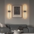 thumbnail image 2 of Aplique de pared Coinmit de 71 cm negro, cableado, LED 3000K, paquete de 2, 2 of 8