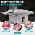 thumbnail image 6 of 2500W Commercial Electric Meat Bandsaw, Meat Cutter with Portable Stand, 8 Saw Blades, 0.04-10" Cutting Thickness, Stainless Steel Bandsaw Machine for Frozen Meat, Beef, 6 of 11