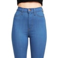 thumbnail image 4 of Brilliant Women Jeans Stretchy Women Jeans High Waist Women's High Waist Stretch Micro Flare Skinny Slim Tight Long Jeans Clearance Clothes under $5.00, 4 of 5