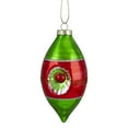 thumbnail image 4 of Northlight 4ct Red, Green and Silver Vintage Glass Christmas Ornaments 3.25-Inch (80mm), 4 of 4