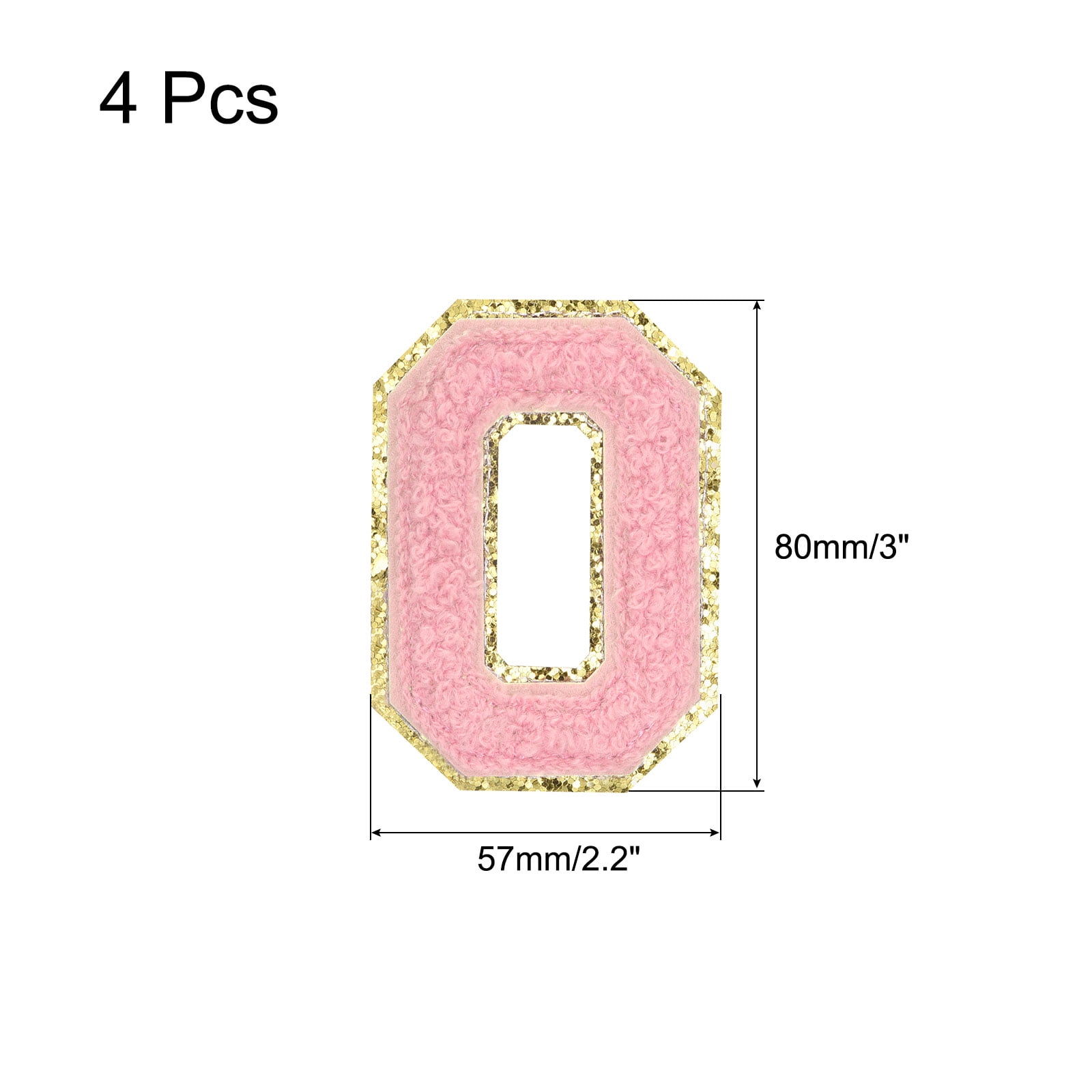 SEI 1.5 Inch Honey Iron-on Heat Transfer Poly Letters, Pink 