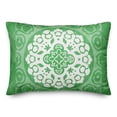 thumbnail image 2 of Creative Products Green and White Circle Mandala 14x20 Indoor / Outdoor Pillow, 2 of 3