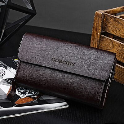 Fashion Men's PU Leather Bifold Wallet ID Credit Card Holder Clutch  Pocket Purse