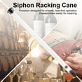 thumbnail image 4 of Auto Siphon Racking Cane with Tubing for Beer Wine Making, Transparent Plastic Siphon Wine Kit for Carboy Bottle, 4 of 8