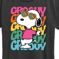 thumbnail image 3 of Peanuts - Groovy Stacked - Women's Short Sleeve Graphic T-Shirt, 3 of 6