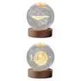 thumbnail image 1 of Night Light,Modern Ball Night Desk Decoration,Night Lamp Base Gift Bedside Nightlight,Office Desktop Night Lamp Decor Nightstand,Table Lamp Bedroom Birthday Gift Baby Room, 1 of 6