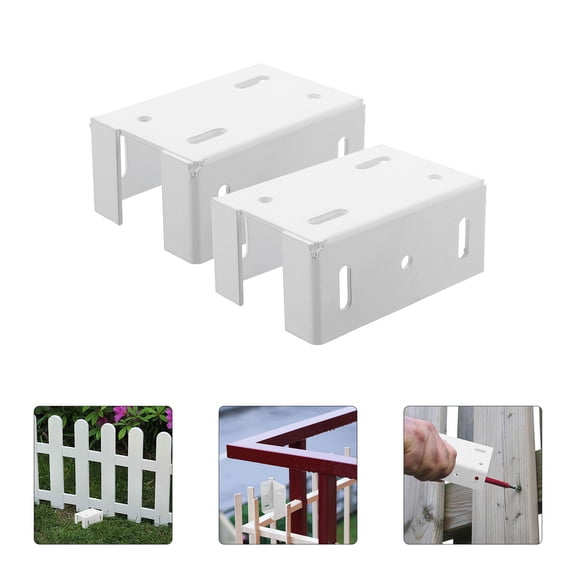 PENIKOKO 2Pcs Fence Support Bracket for DIY Projects in Outdoor Fencing