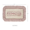 thumbnail image 4 of VHC Brands Sawyer Mill Farmhouse Bathmat, Red, 20x30, 4 of 7
