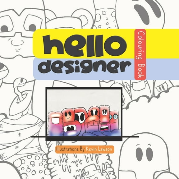 Hello Designer Colouring Book (Paperback)