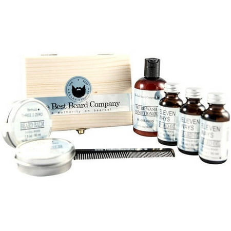 The Best Beard Company Sandalwood Deluxe Grooming Kit, 9