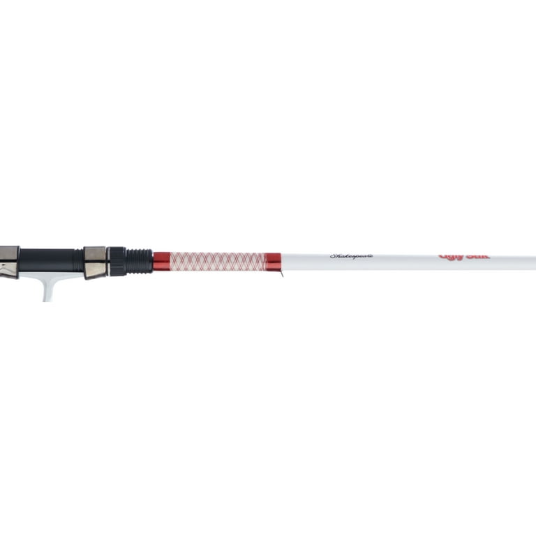 Ugly Stik 6'6” US Red White Spinning Rod and Reel Combo 