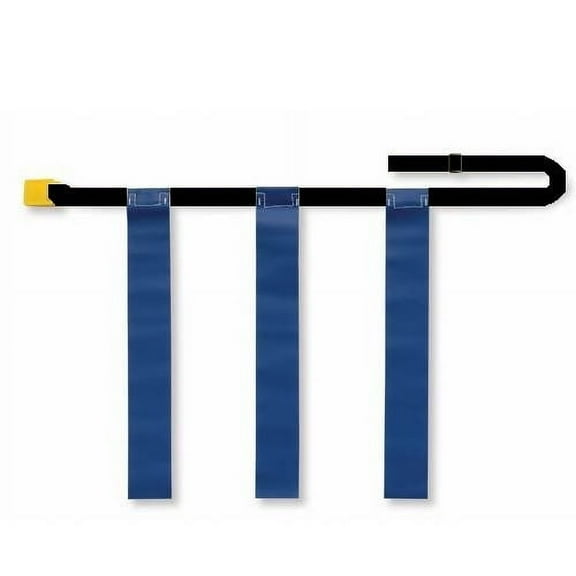 Martin Sports DOZEN (12) Adjustable Flag Football Belts, Quick Release, 3 Flags