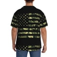 thumbnail image 5 of Fotbe American Flag Camo print Short Sleeve Button Down Shirts for Men Casual Summer Beach Wrinkle Free Shirt-Medium, 5 of 7