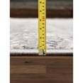thumbnail image 4 of Pasargad Home Starburst Collection Power-Loomed White/Grey Area Rug- 8' x 10', For Indoor Space and all Age of Group, 4 of 5
