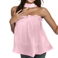 thumbnail image 2 of Sngxgn Tank Tops for Women Loose Fit Sleeveless V Neck Cami Camisole Blouses Shirt Top(Pink,One Size), 2 of 4