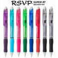 thumbnail image 2 of Pentel RSVP Super RT Ballpoint Pen, (0.7mm) Medium Line, Assorted Ink Colors, 8 Pack with Bonus Black Ink Pen, 2 of 8