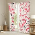 thumbnail image 3 of Manfei Kawaii Pink Snake Black Out Curtains for Kid, Cartoon Flower Floral Curtains Pack of 2 (42x63 Each), Boho Hippie Animal Bedroom Curtains, Window Curtains Bedroom Decor, 3 of 6