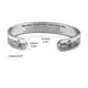 thumbnail image 3 of Brazalete Conmemorativo ANGGREK Grabado Con Ondas de acero inoxidable, 3 of 7