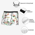thumbnail image 3 of Yiaed Pretty Floral With Leaves Print Men's Soft Cotton Boxer Shorts Breathable Boxers Underwear Moisture-Wicking Underwear Stretch Boxer Briefs for Man-Large, 3 of 5