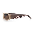 thumbnail image 6 of Classy Mod Narrow Rectangle Sport Plastic Dad Fashion Retro Sunglasses Beige - Brown, 6 of 8