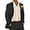 Black, variant on Bofan 2 Piece Linen Suits for Men Slim Fit Casual Beach Wedding Summer Grooms Groomsmen Linen Blazer Pants Suit