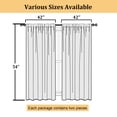 thumbnail image 2 of Patin Natural Curtains 2 Panels 42 x 54 Inch, Soft Light Filtering Faux Linen Textured Farmhouse Bedroom Curtains, Rod Pocket Airy Drapes for Living Room, 2 of 10
