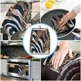 thumbnail image 4 of Tiger Texture Microfiber Kitchen Hand Towel Dish Cloth Tableware Household Cleaning Towel Utensils for Kitchen, 4 of 6