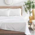 thumbnail image 2 of Kindlier 100% Organic Cotton Sheet Set – Deep Pocket Bedding Set Full, White, 2 of 5