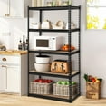 thumbnail image 6 of Garvee Garage Shelving, 5-Tier Adjustable Height Metal Utility Shelves for Garage, 72" Garage Storage Shelves Heavy Duty, Industrial Shelving Utility Shelf, Black-Load 3860 Lbs, 6 of 7
